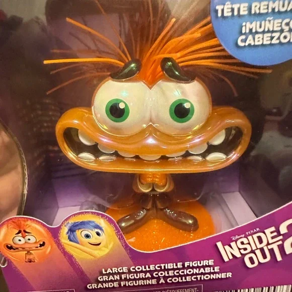 Set of 2 Disney Pixar ANXIETY Inside Out 2 Collectible Bobble Head Figure 4.5" - Picture 5 of 6